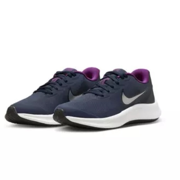Nike Other - Nike Star Runner 3 "Midnight Navy/Metallic Silver" Running Sneaker